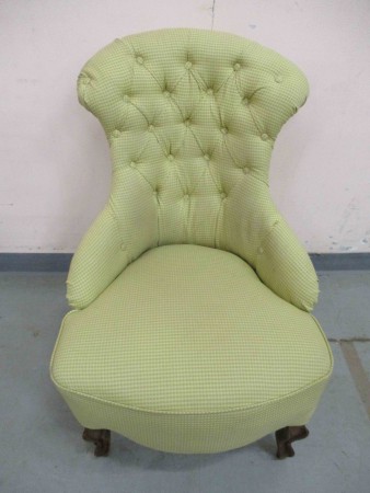 6751 - Polokreslo zluta latka OK stav  -  2 900 kc 